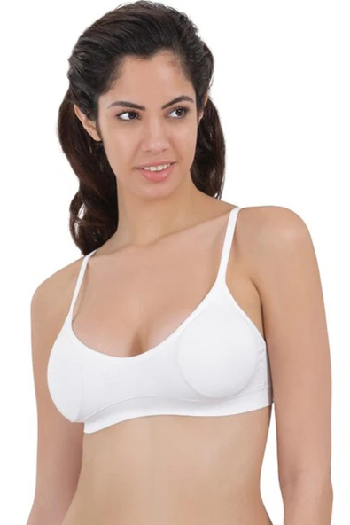 BEYAZ MI Emay 4020 Pedli İnce Askılı Büstiyer ürün görseli 1