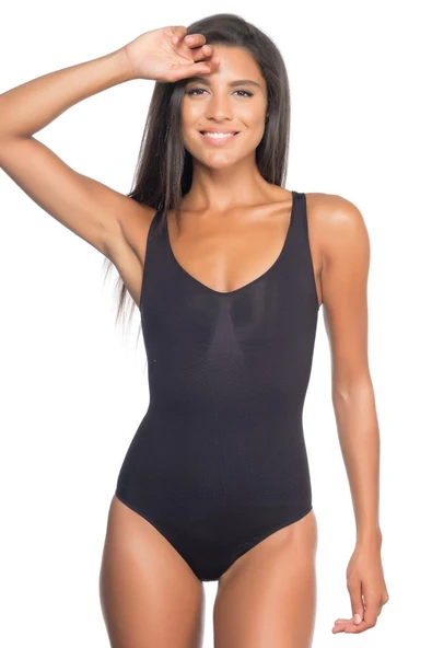 SİYAH MI Emay 2018 Kalın Askılı Body Korse ürün görseli 1