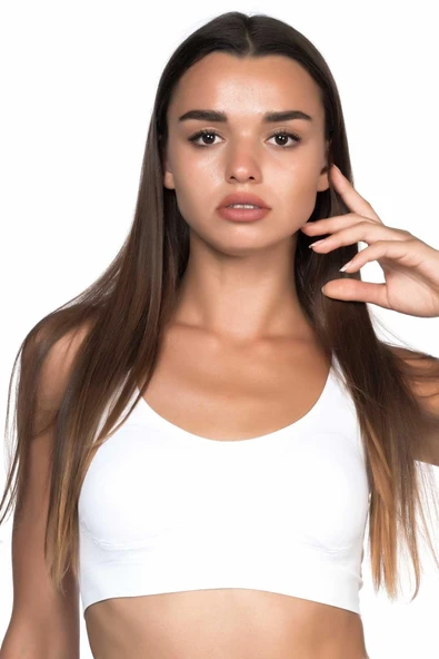BEYAZ MI Emay 4021 Pedli Kalın Askılı Büstiyer ürün görseli 1