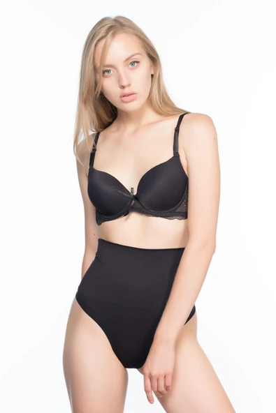 SİYAH MI Emay 2020 Double String Korse - Resim 2