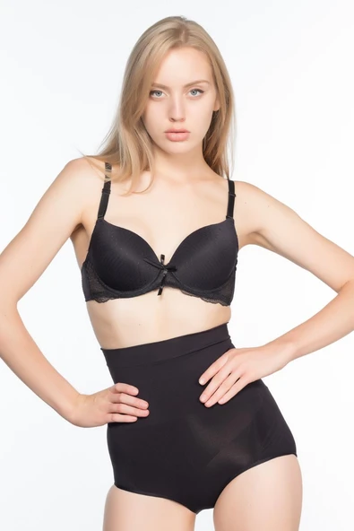 SİYAH MI Emay 7024 Yüksek Bel Slip Korse ürün görseli 1