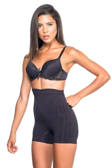 SİYAH MI Emay 7027 Düşük Bel Boxer Korse ürün görseli 1