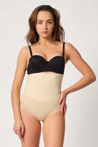 TEN MI Emay 2945 Tül Karyokalı Slip Lazer Korse ürün görseli 1