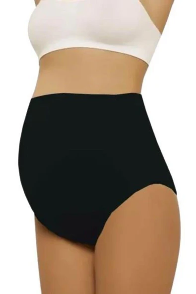 SİYAH MI Emay 5210 Seamless Soft Hamile Slip - Resim 2