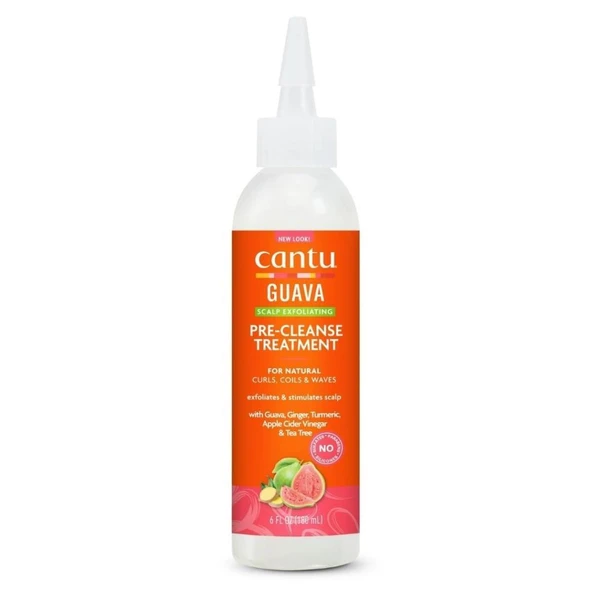 Cantu Guava & Ginger Kıvırcık ve Dalgalı Saçlar için Saç Derisi Arındırıcı Ön Temizleme Bakımı 180ml ürün görseli 1