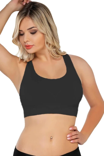 SİYAH MI Emay 4027 Seamless Tül Pedli Toparlayıcı Büstiyer ürün görseli 1