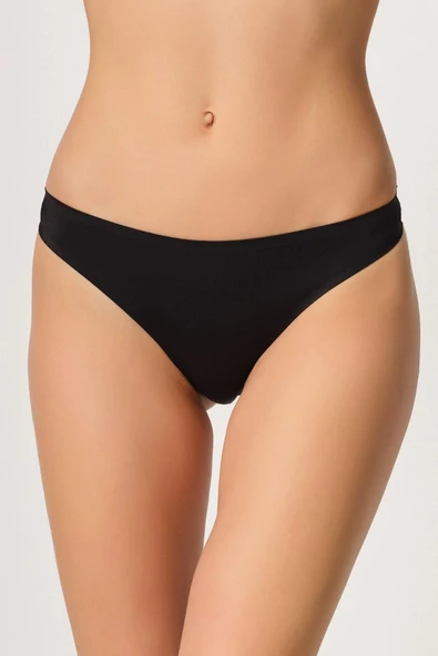 SİYAH MI Emay 2802 Yapıştırma Lazer Kesim String Külot ürün görseli 1