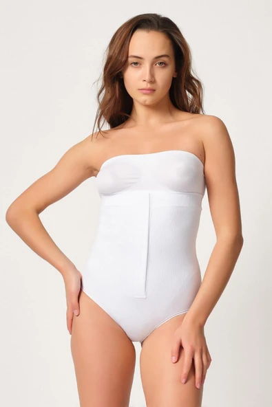BEYAZ MI Emay 2088 Önden Agraflı Slip Korse ürün görseli 1