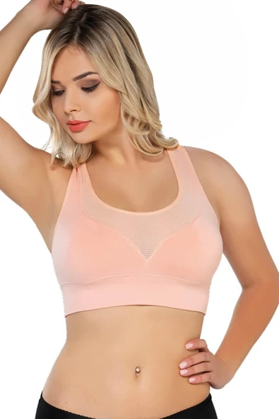 PUDRA  MI Emay 4027 Seamless Tül Pedli Toparlayıcı Büstiyer ürün görseli 1