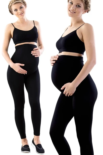 SİYAH MI Emay 5400 Seamless Soft Hamile Tayt ürün görseli 1