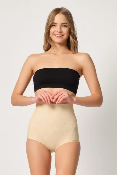 TEN MI Emay 2842 Lazer Dantelli Slip Korse ürün görseli 1
