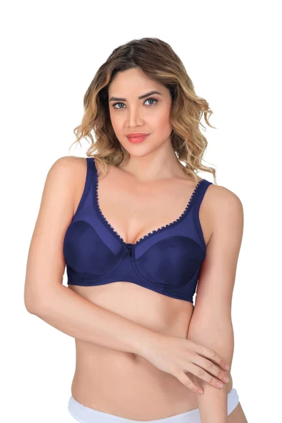 LACİVERT  MI Emay 169 B Basic Balenli Toparlayıcı Sütyen ürün görseli 1