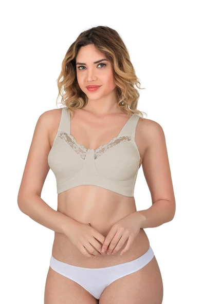 TEN MI Emay 181 C Dantelli Toparlayıcı Cotton Sütyen ürün görseli 1