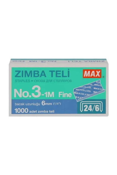MAX/STAPLES 24/6 ZIMBA TELİ ürün görseli 1