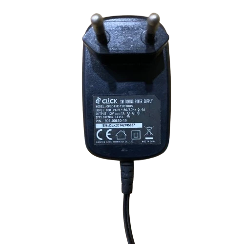 Click 12V 1A Modem ve Arduino Uyumlu Plastik Kasa Priz Tipi Adaptör CPS012D120100V ürün görseli 1
