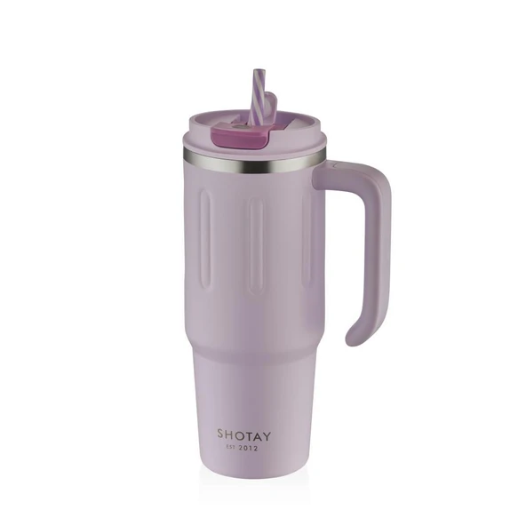 Shotay Travel Çelik Termos Mug 900Ml Lila ürün görseli 1