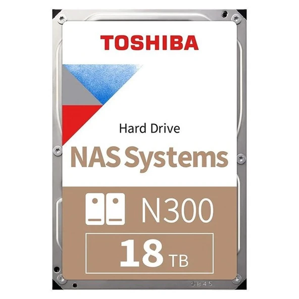 TOSHIBA 16TB N300 HDWG51GUZSVA 7200RPM 512MB SATA-3 NAS DİSKİ ürün görseli 1