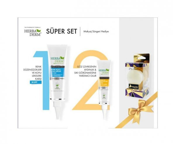 Herbaderm Super Set 2 Yüz Temizleme Fırçası Hediyeli ürün görseli 1