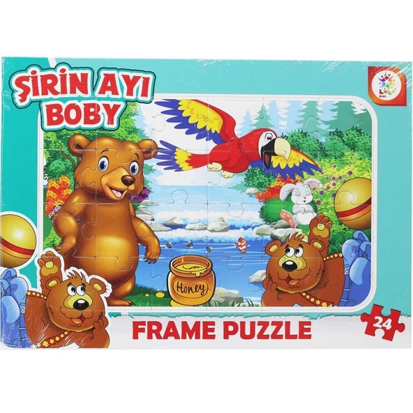 Laço Puzzle 24 Parça Şirin Ayı Taşlama LCFRM005 ürün görseli 1