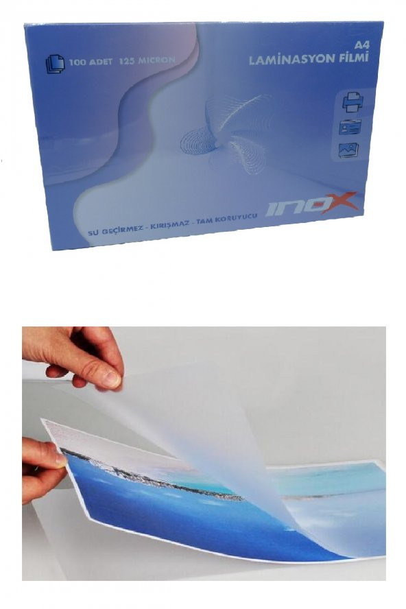 A4 Laminasyon 125 Mic. 20 li Paket ürün görseli 1