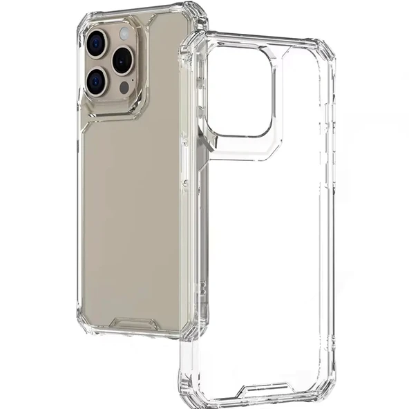 iPhone 16 Pro Max Kılıf Lux Sararmaz Silikon Şeffaf Kapak ürün görseli 1