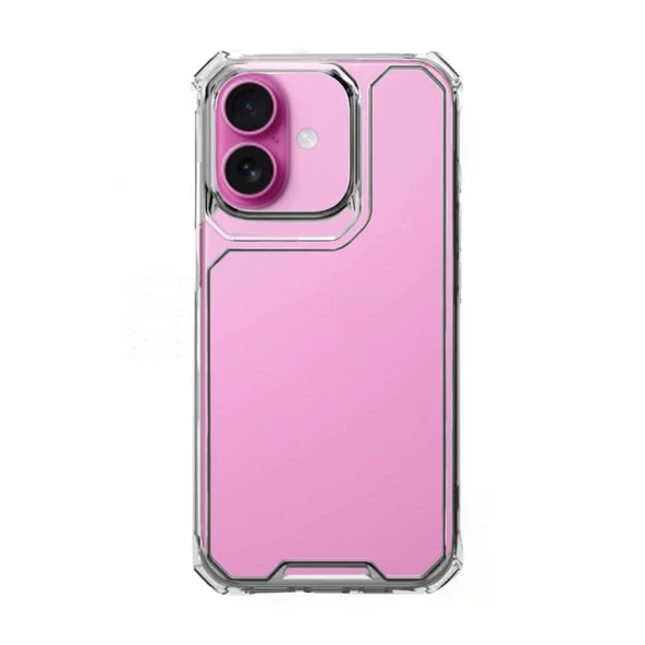 iPhone 16 Plus Kılıf Lux Sararmaz Silikon Şeffaf Kapak ürün görseli 1