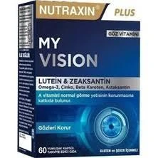 Nutraxin Plus My Vision Göz Vitamini Lutein Zeaksantin 60 Kapsül ürün görseli 1