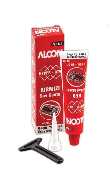 Alcon HYPER-RTV Kırmızı Sıvı Conta 50 ml ürün görseli 1