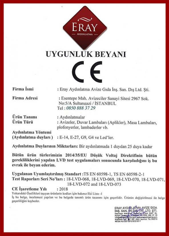 Eray Aydınlatma 923-3 Sarı Sarkıt Led Avize - Resim 7