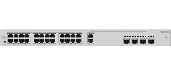Huawei eKit S220S-26PN4JX 24-10/100/1000BASE-T 2-10GE SFP+/2-2.5GE Sfp 400W Poe ürün görseli 1