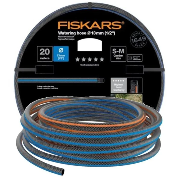 Fiskars 1027107 Sulama Hortumu 13 mm (1/2") 20 mt Q5 ürün görseli 1