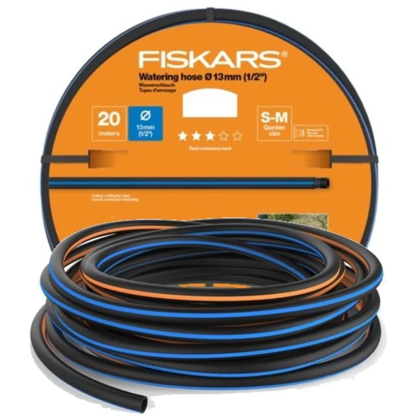Fiskars 1027102 Sulama Hortumu 13 mm (1/2") 20 mt Q3 ürün görseli 1