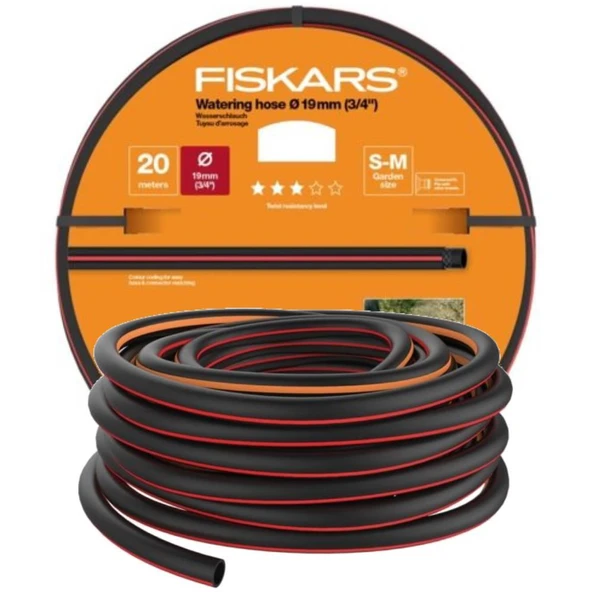 Fiskars 1027109 Sulama Hortumu 19 mm (3/4") 20 mt Q3 ürün görseli 1