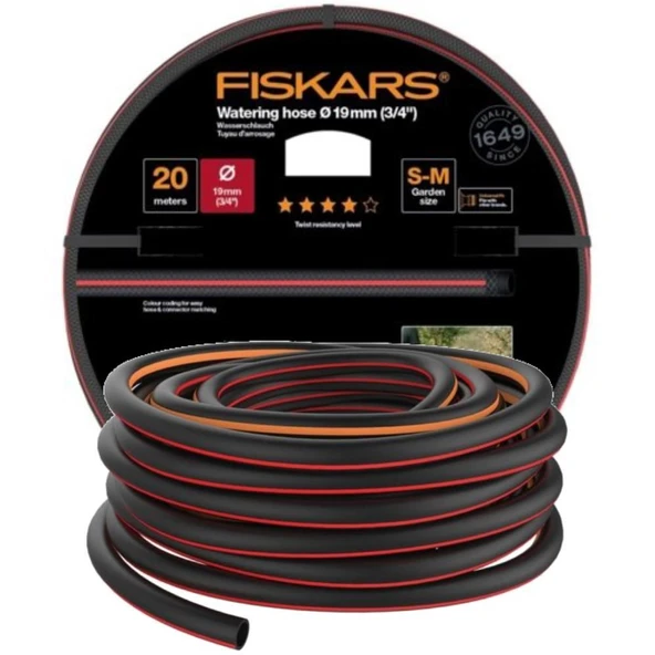 Fiskars 1027110 Sulama Hortumu 19 mm (3/4") 20 mt Q4 ürün görseli 1
