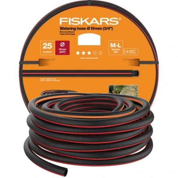 Fiskars 1027100 Sulama Hortumu 19 mm (3/4") 25 mt Q3 ürün görseli 1