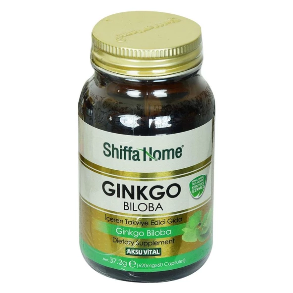 Shiffa Home Ginkgo Biloba Kapsülü Takviyesi 620 Mg x 60 Kapsül ürün görseli 1