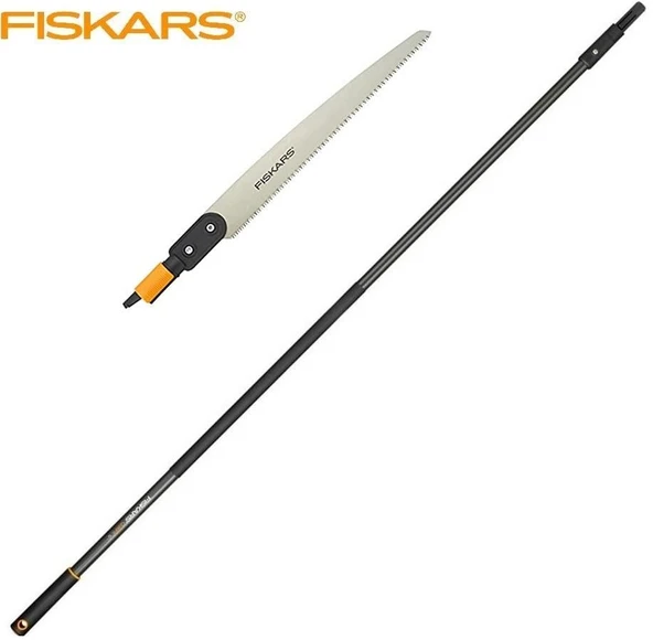 Fiskars 136528 Yüksek Dal Kesimi Düz Testere ve 156 cm Sap ürün görseli 1