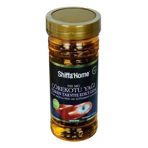 Shiffa Home Çörekotu Yağı Softgel Soğuk Sıkım 500Mg x 150Kapsülü ürün görseli 1
