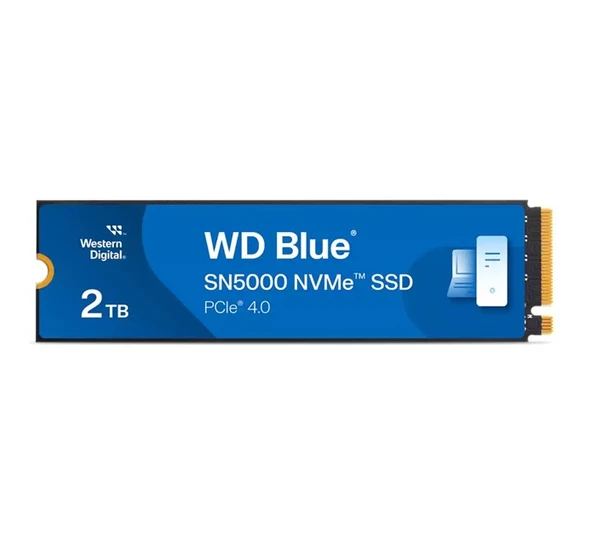 2TB WD BLUE M.2 NVMe SN5000 5150/4850MB/s WDS200T4B0E GEN4 SSD ürün görseli 1