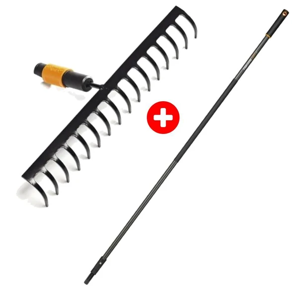 Fiskars 135512 QuikFit Toprak Tırmığı + Grafit Sap 156 cm ürün görseli 1