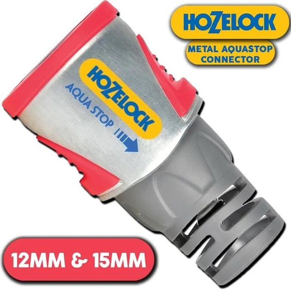Hozelock 2035H Metal Hortum Bağlantısı Stoplu 1/2" ürün görseli 1