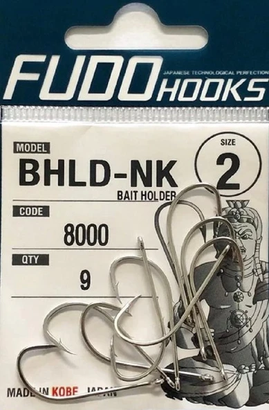 Fudo 8001 Bait Holder Black Nikel Delikli Sap No:1 ürün görseli 1