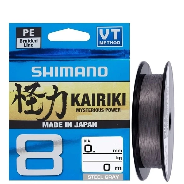 Shimano Kairiki 8 Stell Gray (Gri) 0,20Mm 300 Mt İp Misina ürün görseli 1