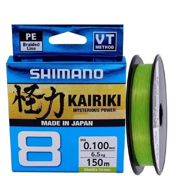 Shimano Kairiki 8 Mantisgreen Yeşil 0,06Mm 150 Mt İp Misina ürün görseli 1