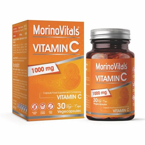Morinovitals Vitamin C 1000mg 30 Vegan Kapsül - Glutensiz ürün görseli 1
