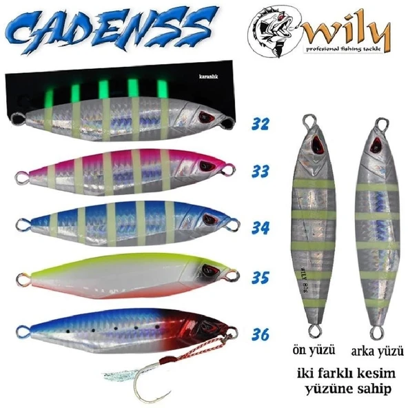 Jig Wily Cadenss Jig 60Gr 82Mm Renk:35 ürün görseli 1