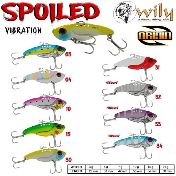 Jig Yemi Wily Spoiled Baby Vibrasyon 2,8Cm 3Gr Renk:30 ürün görseli 1