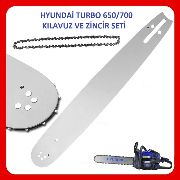 Hyundai Turbo 650/700 Motorlu Testere Kılavuzu Ve Zinciri ürün görseli 1