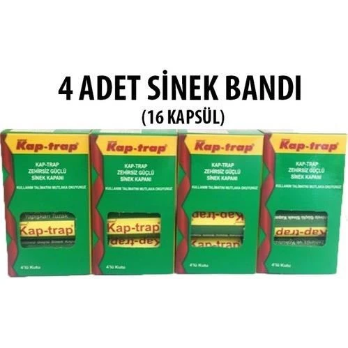 Kap-Trap Zehirsiz Güçlü Sinek Kapanı 4 Adet ürün görseli 1