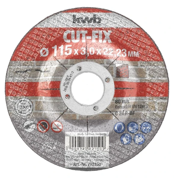 Kwb 792150 Flex Taş Metal Kesici 115x3x22,23 mm ürün görseli 1